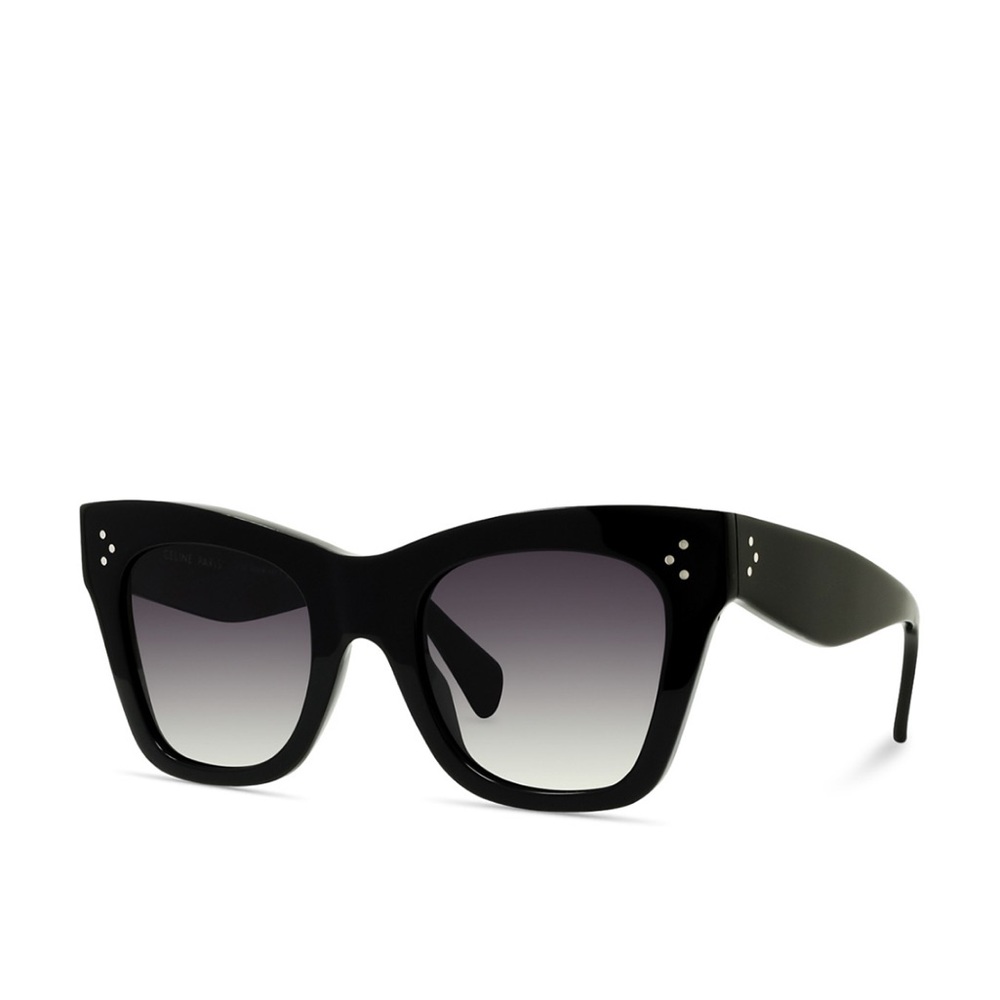Celine 50mm Polarized Square Sunglasses in Black Grey